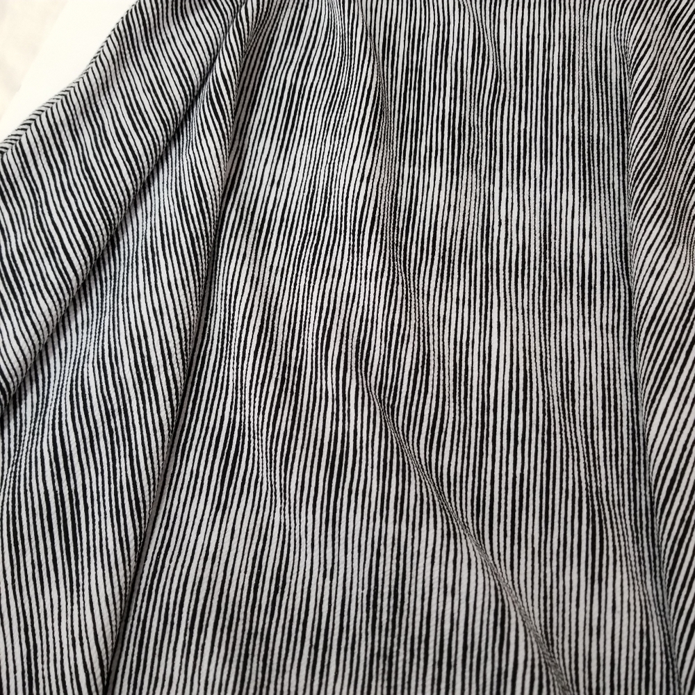 Elle Black and White Striped Dress women's size Small (342) - Picture 9 of 12